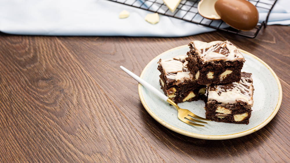 Brownies mit Kinder-Schokolade