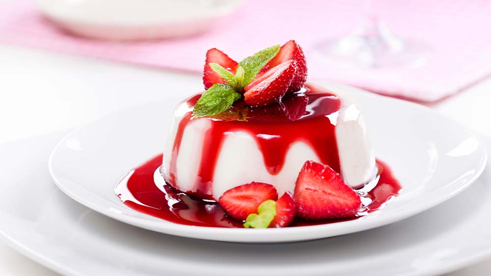 Panna Cotta mit Beeren