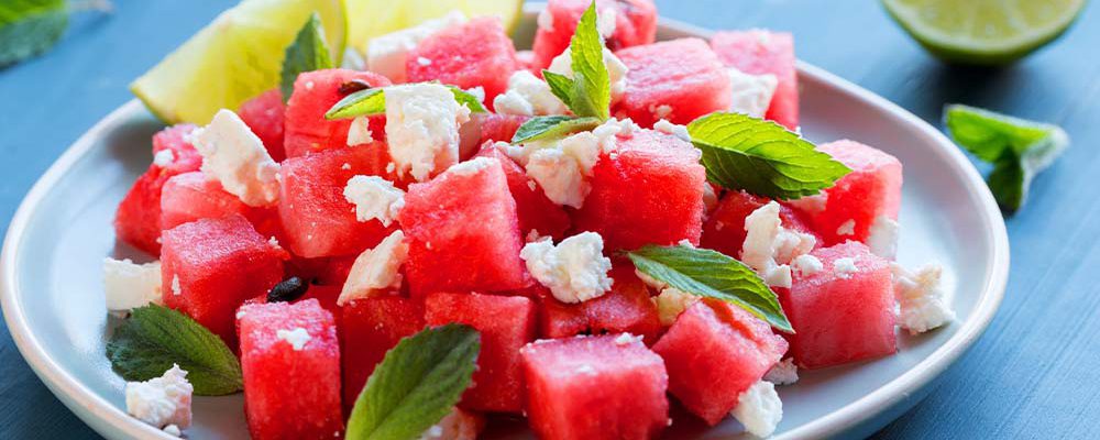 Wassermelone-Feta-Salat