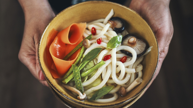 Japanische Udon-Suppe