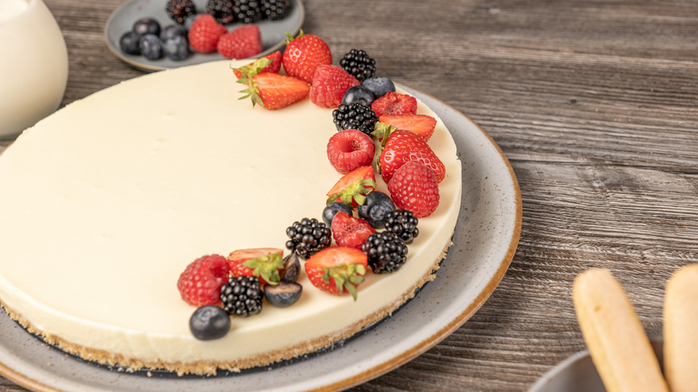 Philadelphia-Torte mit Beeren