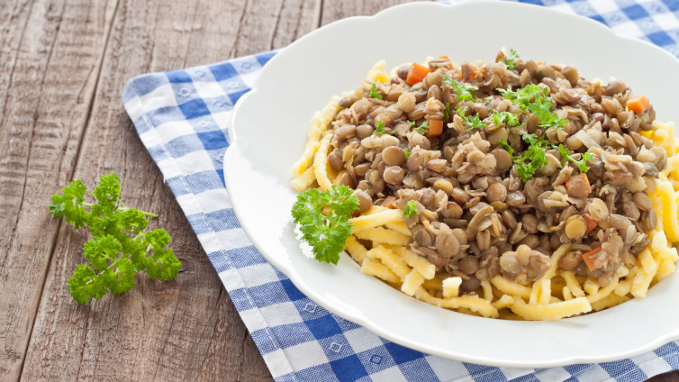 spätzle mit linsen