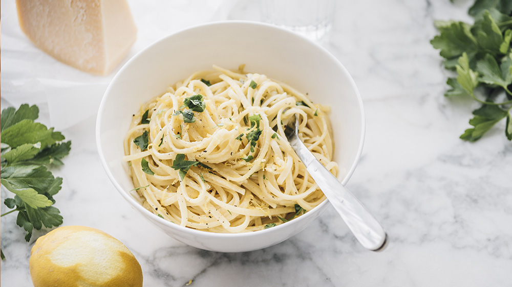 Tagliatelle al Limone: Pasta mit Zitrone