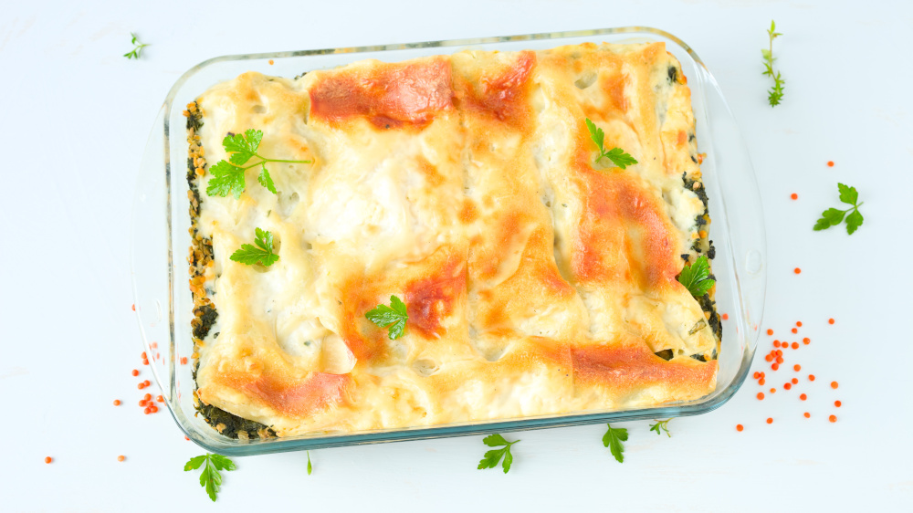 Italienisch: Linsen-Lasagne