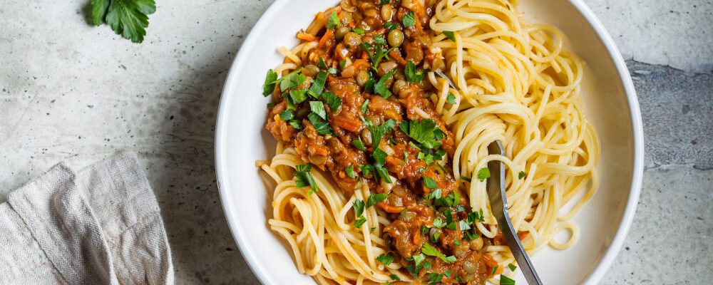 Vegane Linsen-Bolognese