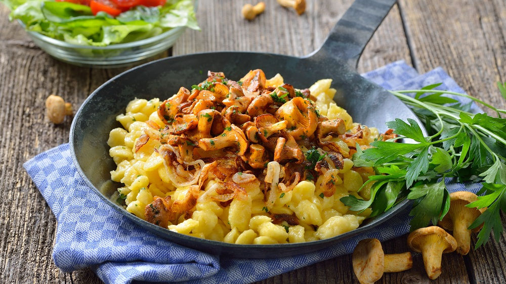 Spätzle mit Pilzen